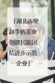 湖北赤壁赵李桥茶业创建民族团结进步示范企业