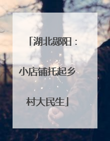 湖北郧阳：小店铺托起乡村大民生