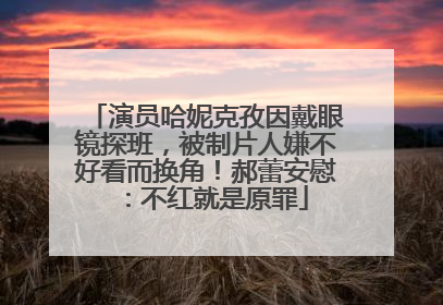 演员哈妮克孜因戴眼镜探班，被制片人嫌不好看而换角！郝蕾安慰：不红就是原罪