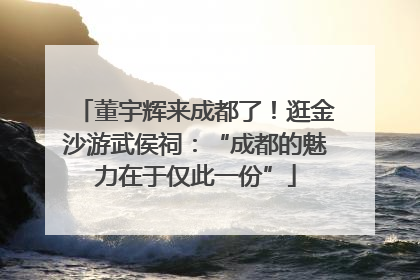 董宇辉来成都了！逛金沙游武侯祠：“成都的魅力在于仅此一份”