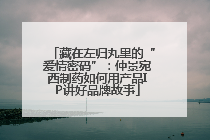 藏在左归丸里的“爱情密码”：仲景宛西制药如何用产品IP讲好品牌故事