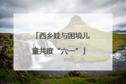 西乡娃与困境儿童共度“六一”
