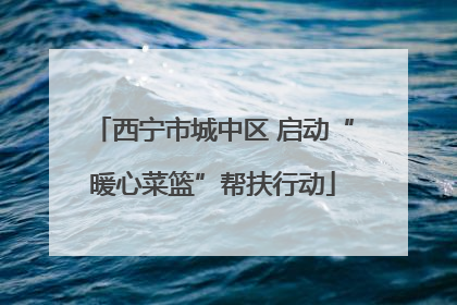 西宁市城中区 启动“暖心菜篮”帮扶行动