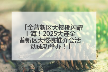 金普新区大樱桃闪耀上海！2025大连金普新区大樱桃推介会活动成功举办！