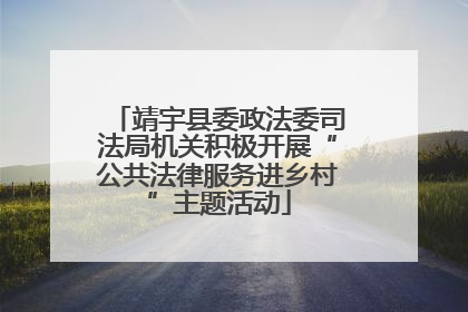 靖宇县委政法委司法局机关积极开展“公共法律服务进乡村”主题活动