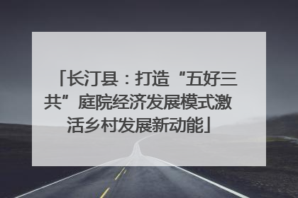 长汀县：打造“五好三共”庭院经济发展模式激活乡村发展新动能