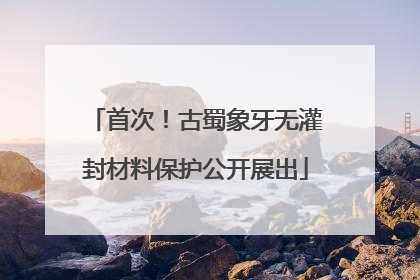首次！古蜀象牙无灌封材料保护公开展出