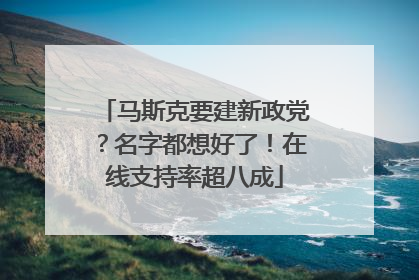 马斯克要建新政党？名字都想好了！在线支持率超八成