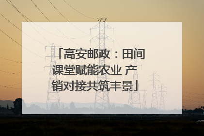 高安邮政：田间课堂赋能农业 产销对接共筑丰景