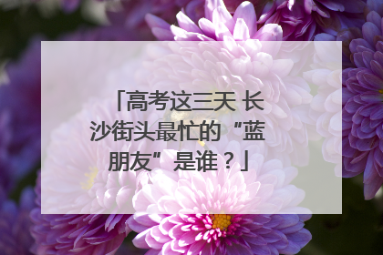高考这三天 长沙街头最忙的“蓝朋友”是谁？