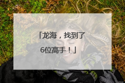 龙海，找到了6位高手！