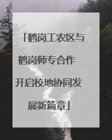 鹤岗工农区与鹤岗师专合作 开启校地协同发展新篇章