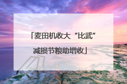 麦田机收大“比武” 减损节粮助增收
