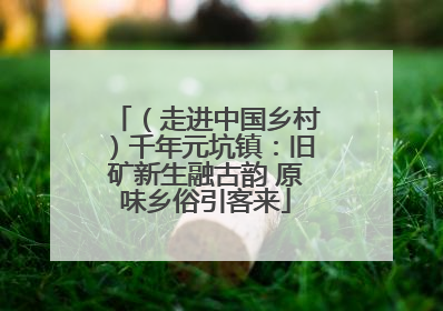 （走进中国乡村）千年元坑镇：旧矿新生融古韵 原味乡俗引客来