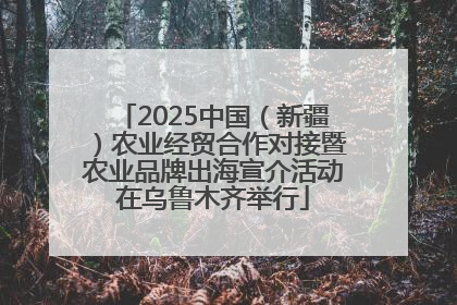2025中国（新疆）农业经贸合作对接暨农业品牌出海宣介活动在乌鲁木齐举行