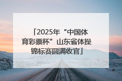 2025年“中国体育彩票杯”山东省体操锦标赛圆满收官