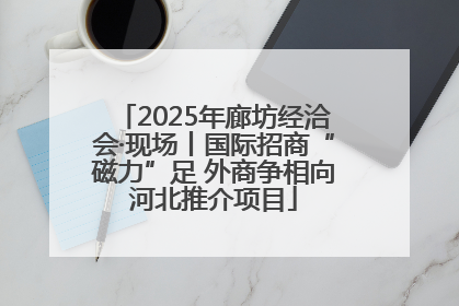 2025年廊坊经洽会·现场丨国际招商“磁力”足 外商争相向河北推介项目