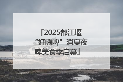 2025都江堰“好嗨啤”消夏夜啤美食季启幕